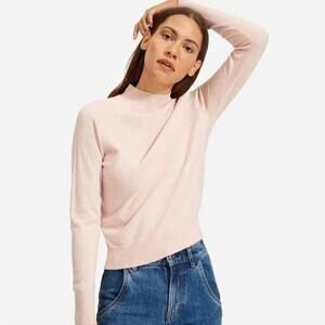 Everlane Pink Cashmere Mockneck Sweater